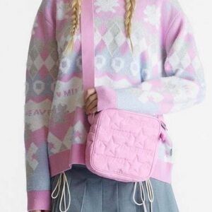 Heaven by Marc Jacobs x Mimi Wade padded box bag in pink NWT